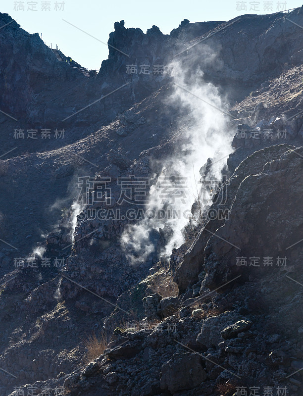 维苏威火山口，意大利，那不勒斯附近。