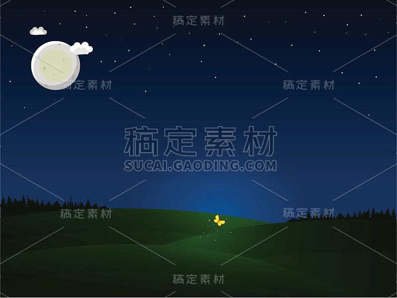 夜晚的蝴蝶