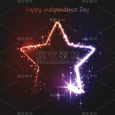 黑暗中的霓虹星