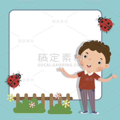 可爱男孩背景