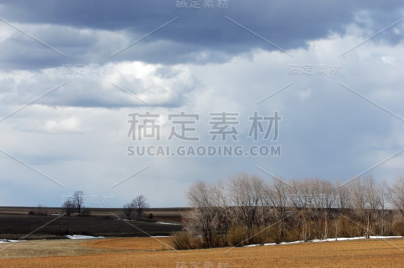 春色山水，最后一场雪，俄鞑靼斯坦