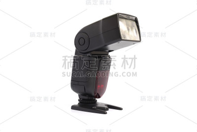 外部闪光灯在白色背景上隔离