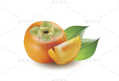 柿子在背景