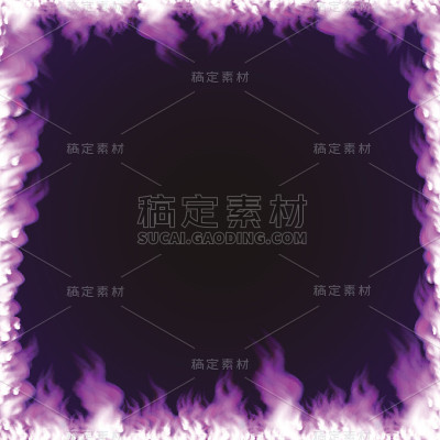 长方形框架周围有火焰