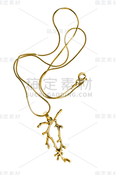 金项链孤立