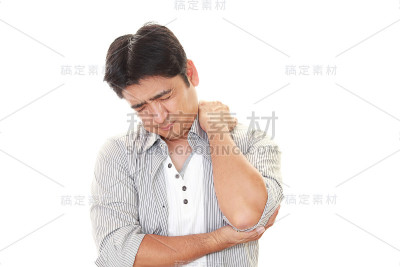 疲惫和紧张的亚洲人