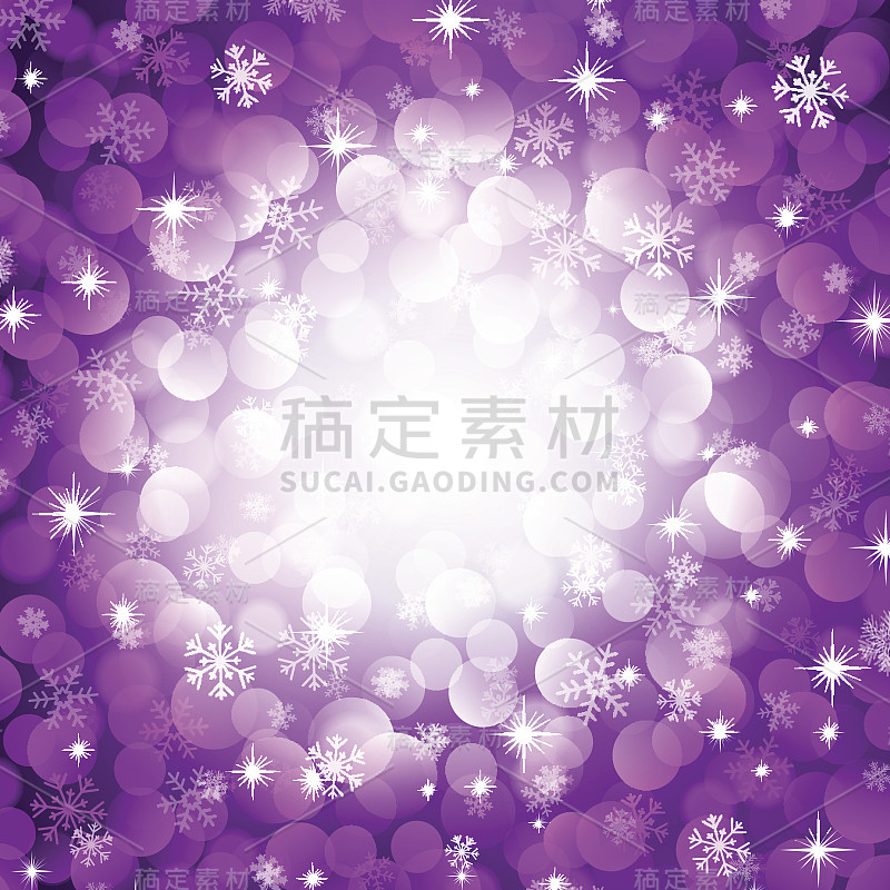 紫色的雪花