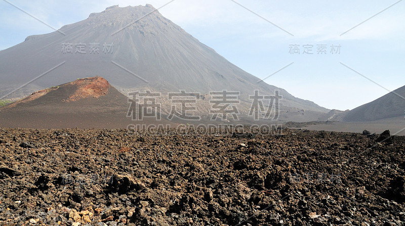 火山爆发前