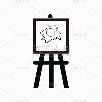 画站矢量图标。