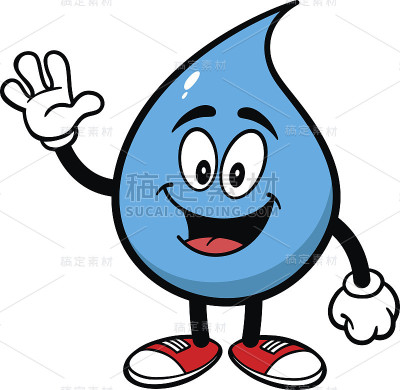 水滴挥舞着