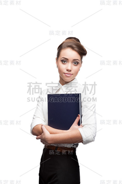 微笑的年轻女商人