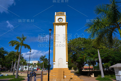 墨西哥科苏梅尔岛的钟塔