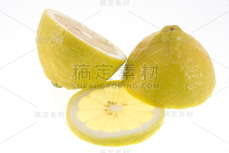 白底柠檬