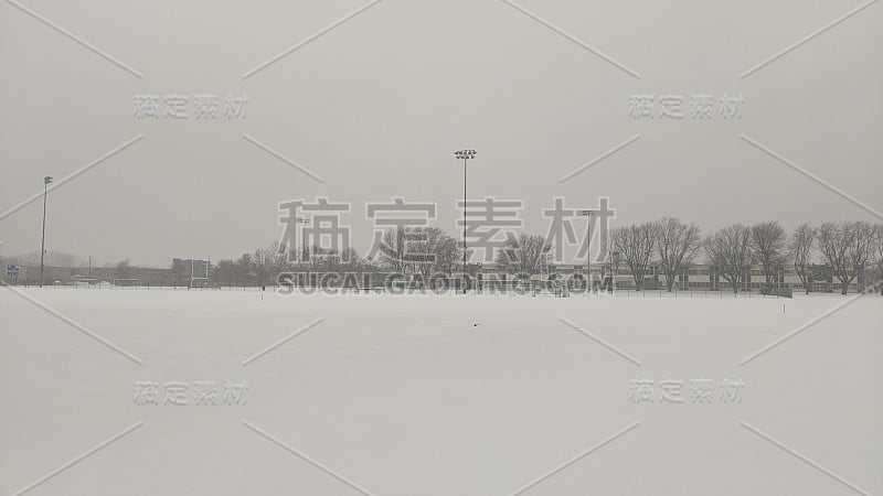 足球场上的雪(图1)