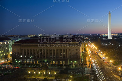 华盛顿纪念碑和市中心