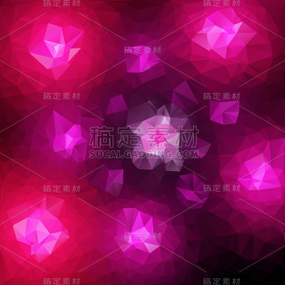 多色多边形矢量马赛克背景。