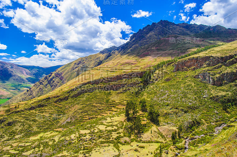 秘鲁山区的自然景观