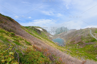 日本北部的风景是阿尔卑斯山