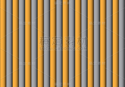 抽象的黄色灰色快门模式背景矢量插图。