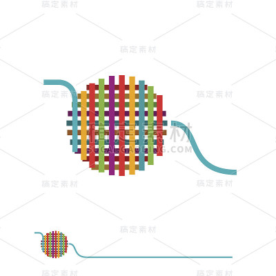 矢量符号纱线球