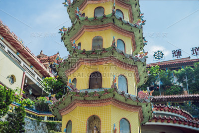 位于马来西亚槟城的佛寺，乔治城