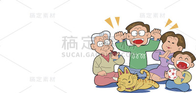 家庭和猫