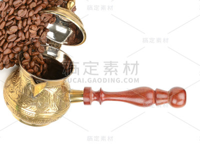 壶和咖啡豆