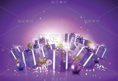 豪华的圣诞背景