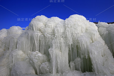 冰瀑，冬季自然景观