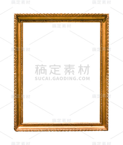垂直狭窄的老式木制画框