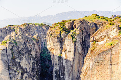 希腊塞萨利迈特拉山的修道院建筑群。联合国教科文组织世界遗产