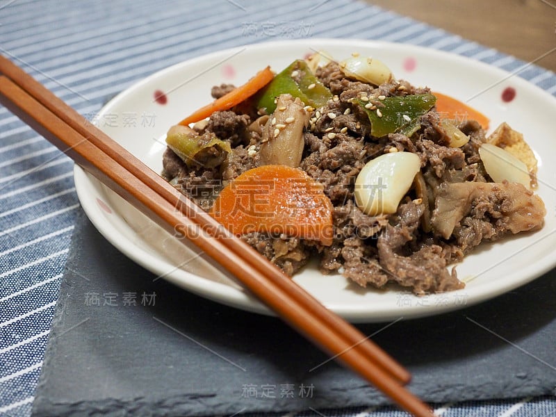 亚洲食物烤肉