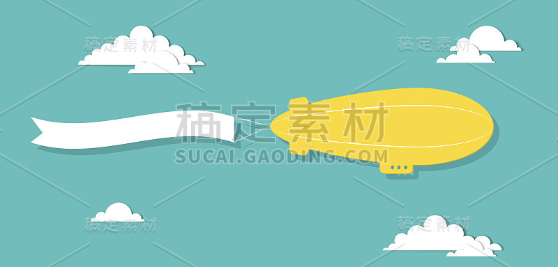 带胶带的飞艇