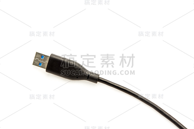 黑色USB接口。