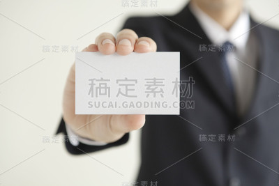 带着名片的商人