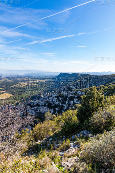 阿尔卑斯地区自然公园(法国)的科梅高原景观