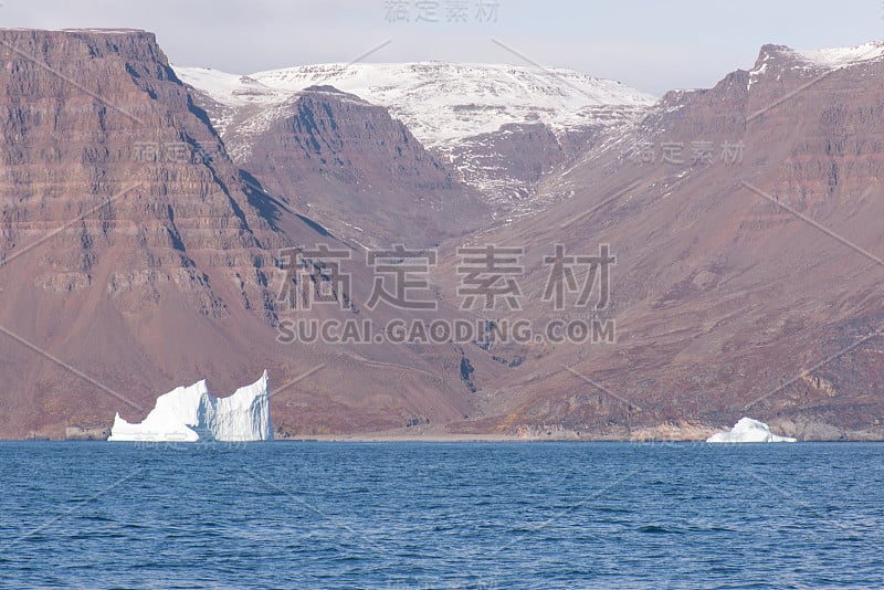 格陵兰岛的北极景观