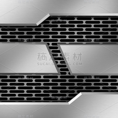 金属的背景。3 d渲染。