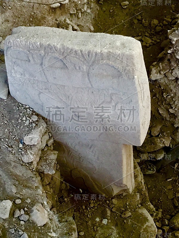 Göbeklitepe Örencik村联合国教科文组织世界遗产方尖碑动物图案Şanlıurfa的第