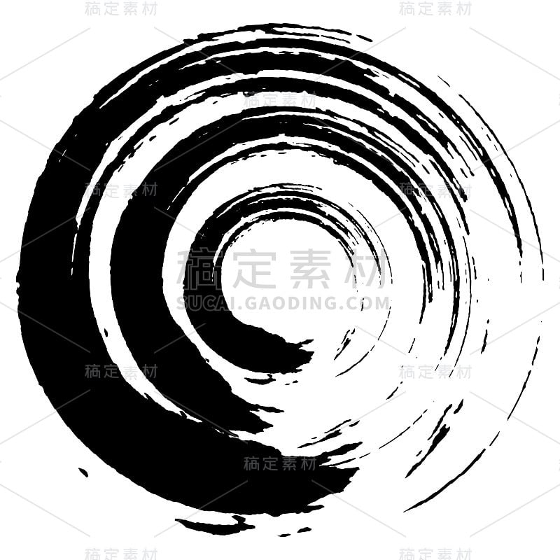 Background illustration of a circle drawn with a b