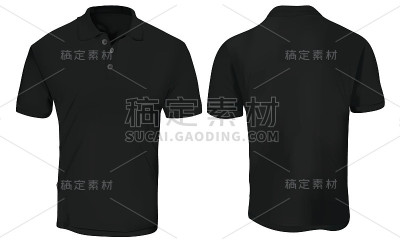 黑色Polo衫模板