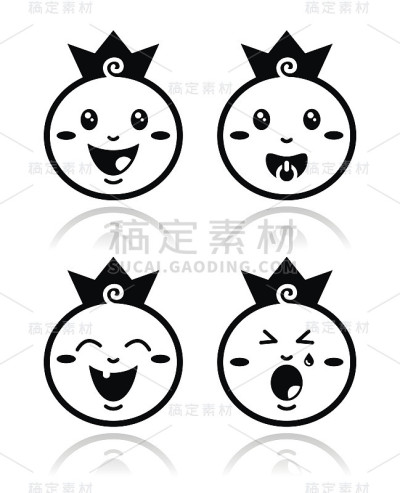 王室宝宝，小王子图标集