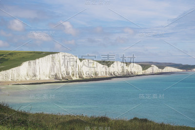 七姐妹白垩悬崖，伊斯特本，东苏塞克斯，英格兰，英国