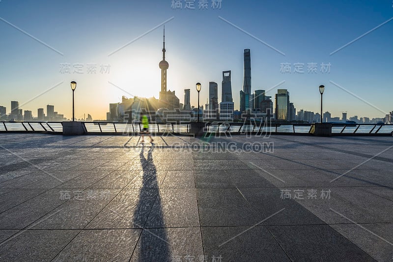 Shanghai landscape in the morning