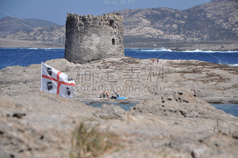 La Pelosa, Stintino, Sardinia，意大利