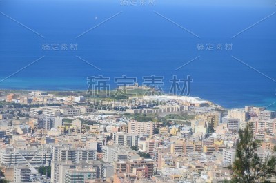 意大利西西里岛埃利斯的特拉帕尼景色