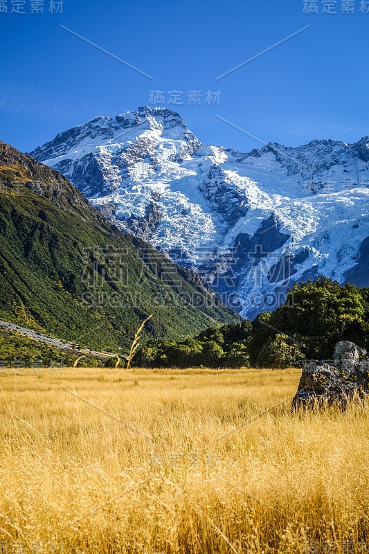 库克山山谷景观，新西兰