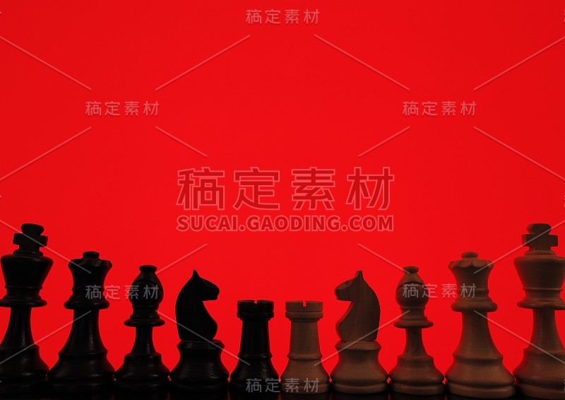 主要棋子背景为红色