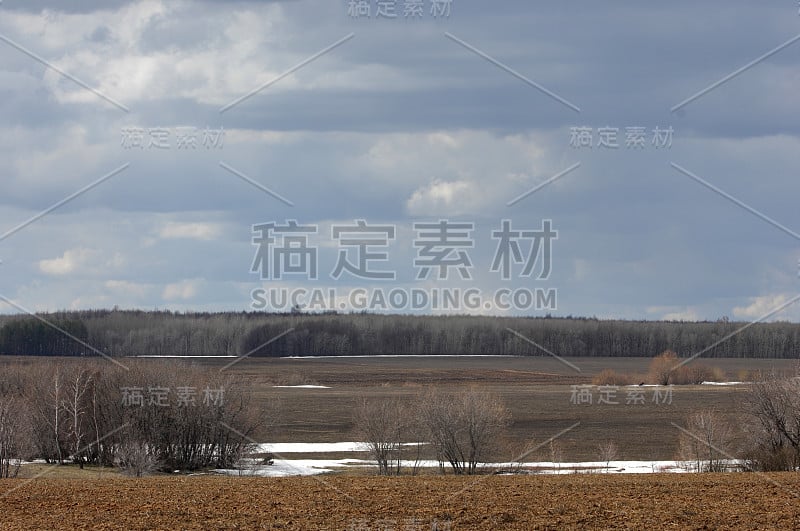 春色山水，最后一场雪，俄鞑靼斯坦