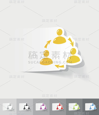 现实的设计元素。交互圣像